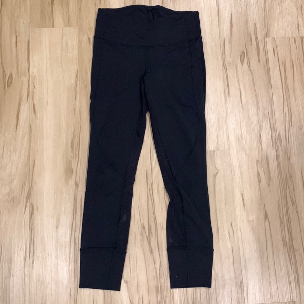 Lululemon leggings with back mesh paneling